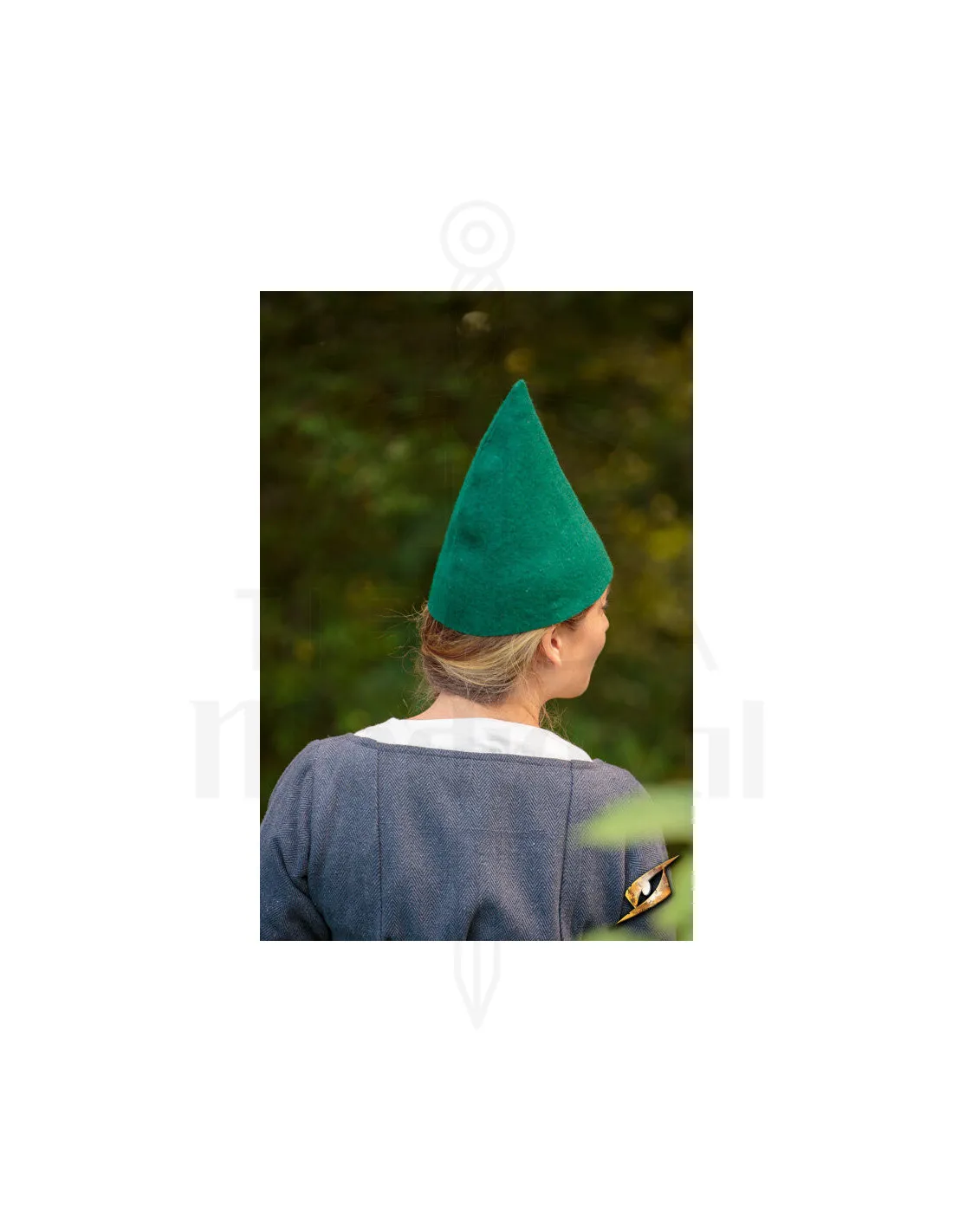 Gorro de Gnomo fantasía, lana verde