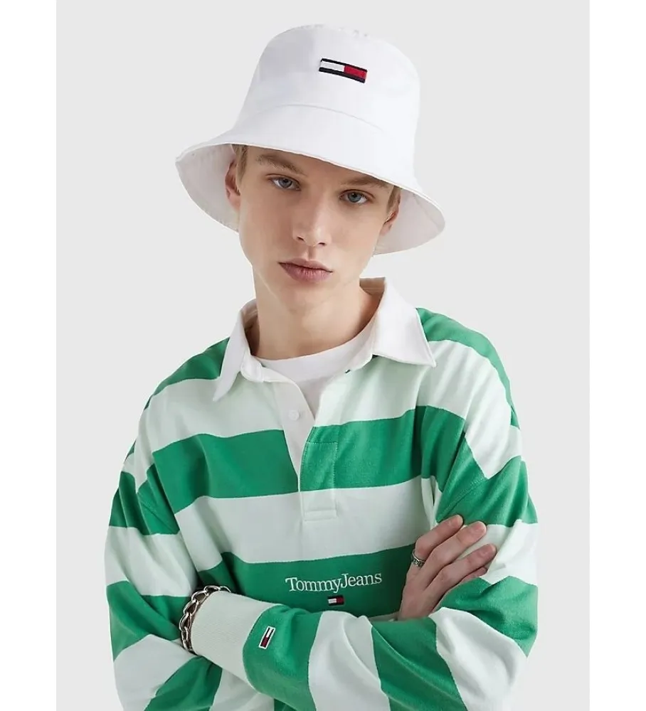 Gorro Pescador Logo Bordado blanco