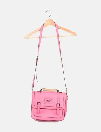 Guess Bolso satchel rosa