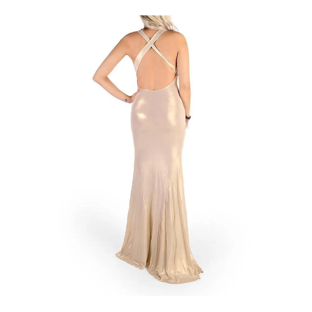 GUESS BRANDS  ROPA  VESTIDOS  72G7506495ZF262  MUJERES  ORO  40