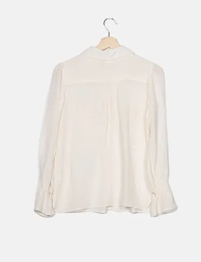 Hoss Intropia Camisa seda beige