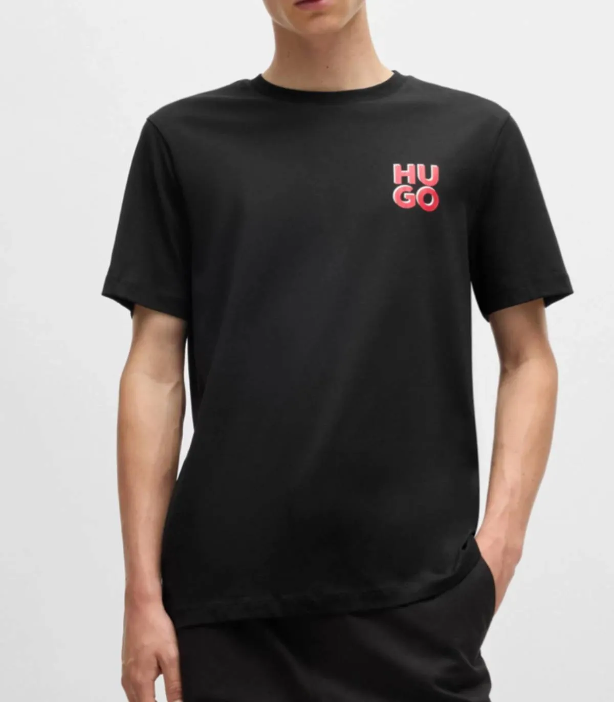 HUGO BOSS  CAMISETA PARA HOMBRE NEGRA  DIMONITI