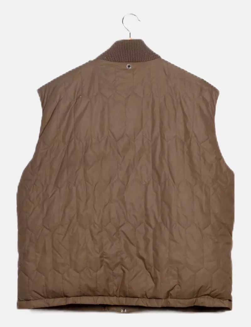 Hugo Boss Chaleco verde acolchado