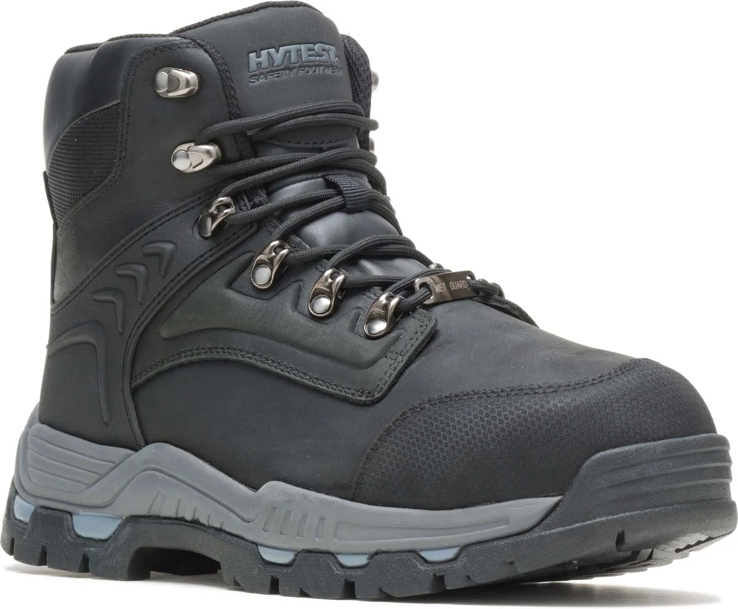 HYTEST Zapato para senderismo con protector metatarsal interno, EH, con puntera de acero, negro, de hombre HyTest 13721
