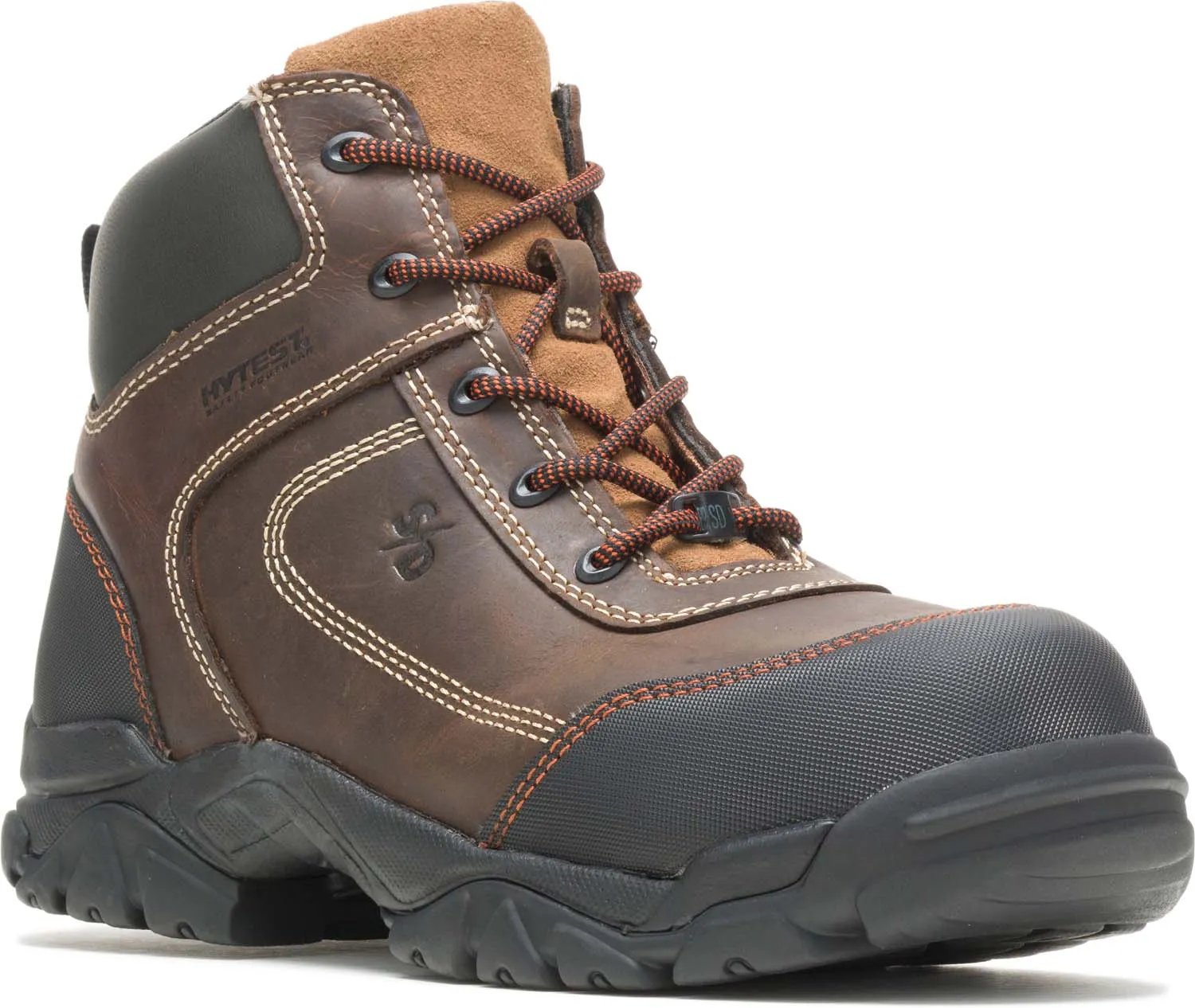 HYTEST Zapato para senderismo disipador de estßtica de hombre, con puntera de composite, marrÝn, HyTest 12441
