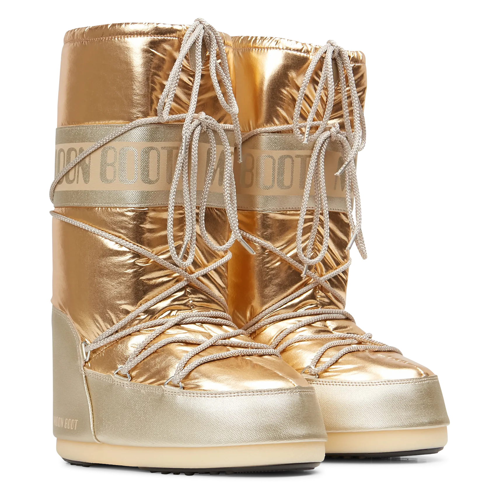 ICON MET  BOTAS ALTAS METALIZADAS EN DORADO