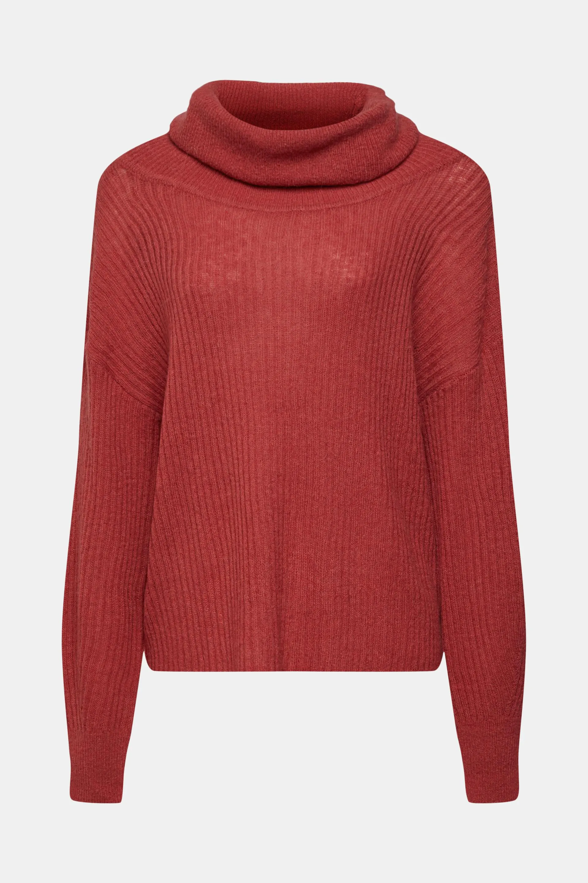Jersey de cuello alto en mezcla de lana