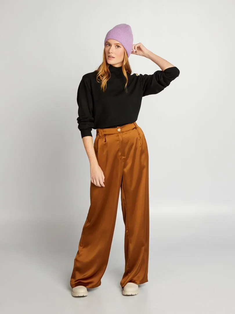 JERSEY DE PUNTO CON BOTONES DE FANTASíA  NEGRO