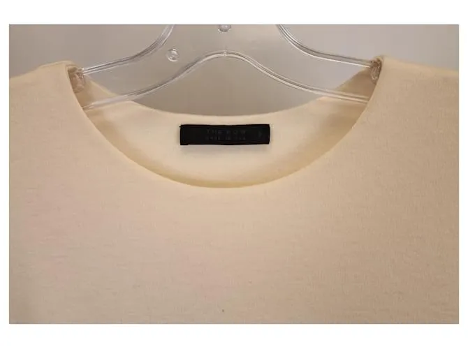 Jersey drapeado The Row en cachemir color marfil Blanco Crudo 