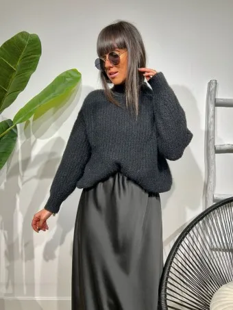 Jersey Mohair AMITHEN Negro