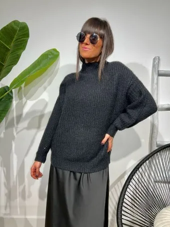 Jersey Mohair AMITHEN Negro