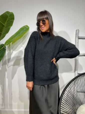 Jersey Mohair AMITHEN Negro