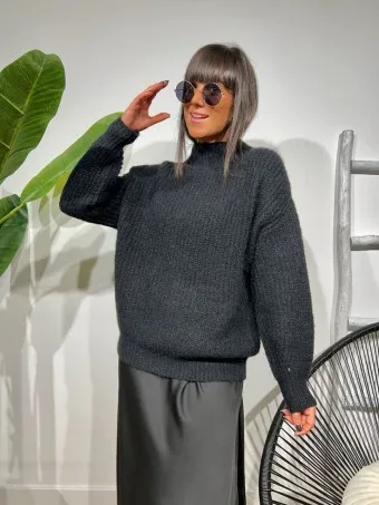 Jersey Mohair AMITHEN Negro