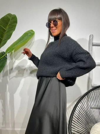Jersey Mohair AMITHEN Negro