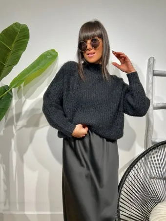 Jersey Mohair AMITHEN Negro