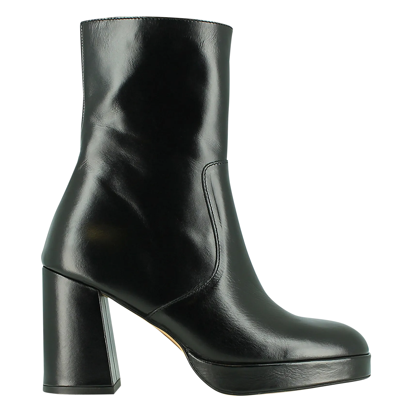 JONAK ANELLE  BOTINES DE CUERO EN NEGRO