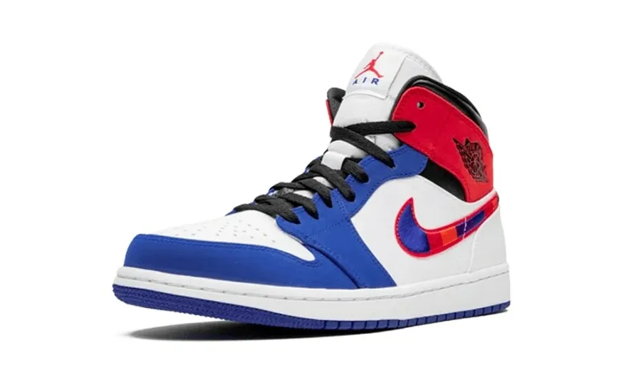 JORDAN 1 MID MULTICOLOR SWOOSH