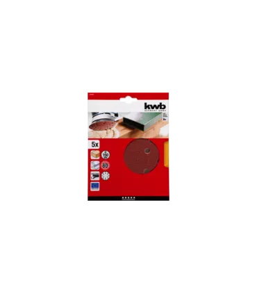 KWB Acc. 5 Discos de lija D.150mm Grano 80
