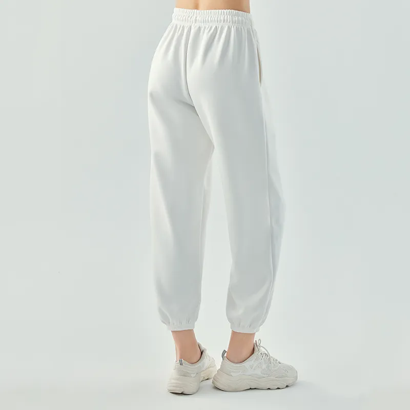 L661 Pantalones deportivos casuales sueltos de mujeres Pantalones de chándal de piernas ancho