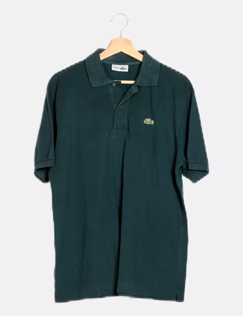 Lacoste Polo verde logo