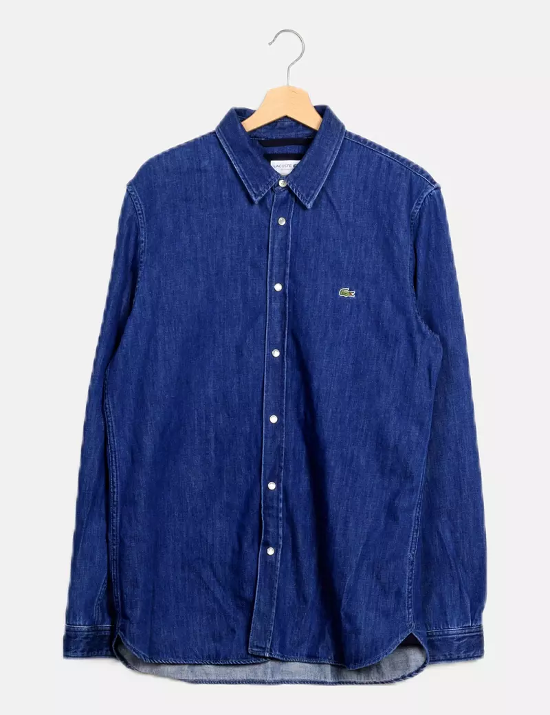 Lacoste Sobrecamisa denim azul