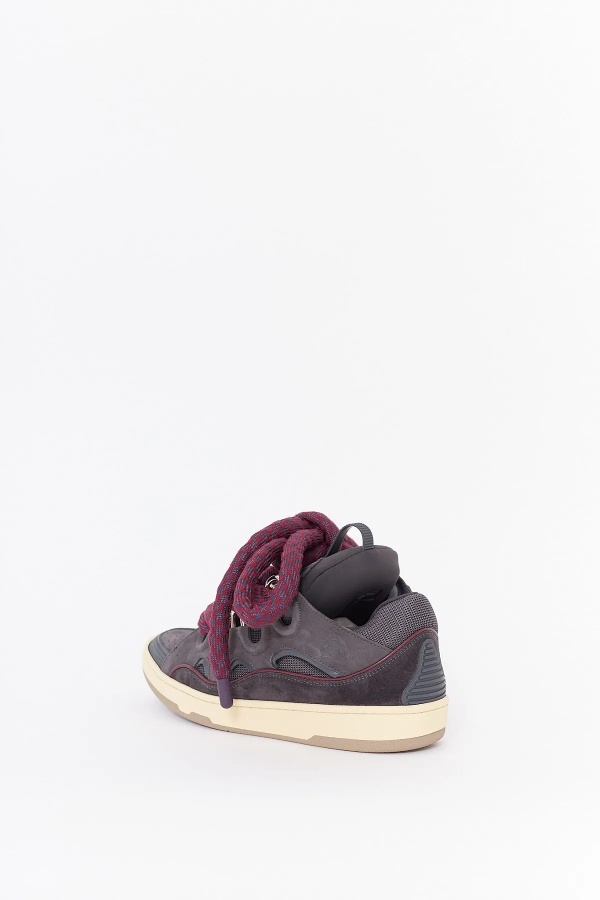 LANVIN SHARK GREY CURB SNEAKERS