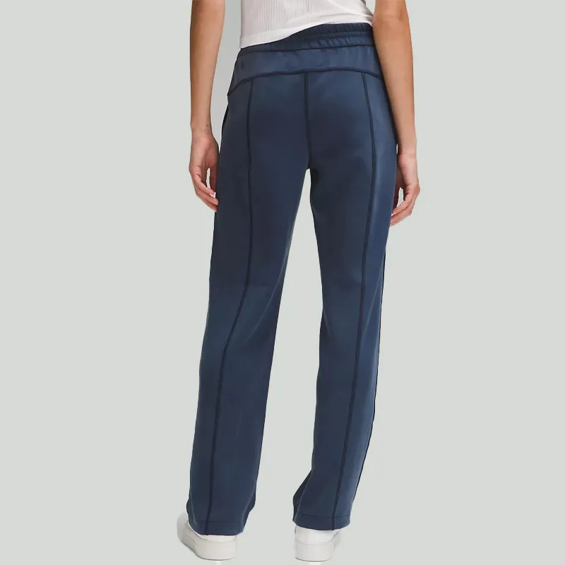 LL pantalones de yoga pantalones de chándal suaves de gran altura pantalones de pierna recta pesada
