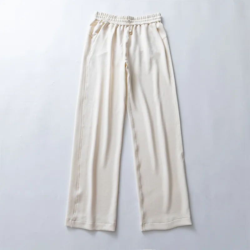 LL pantalones de yoga pantalones de chándal suaves de gran altura pantalones de pierna recta pesada