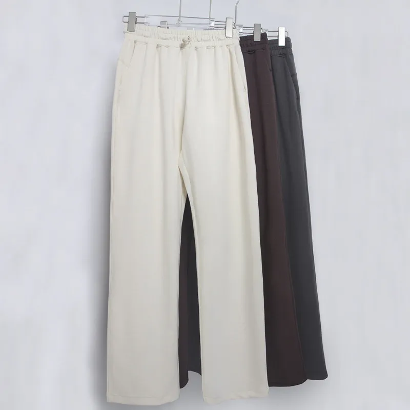 LL88 Pantalones de chándal de yoga Capa de aire Strish Relection Leg Drawcords Pantalones de piernas anchas Femenadas de deporte