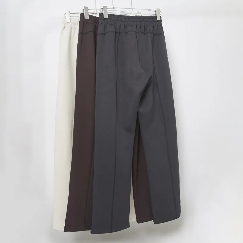 LL88 Pantalones de chándal de yoga Capa de aire Strish Relection Leg Drawcords Pantalones de piernas anchas Femenadas de deporte