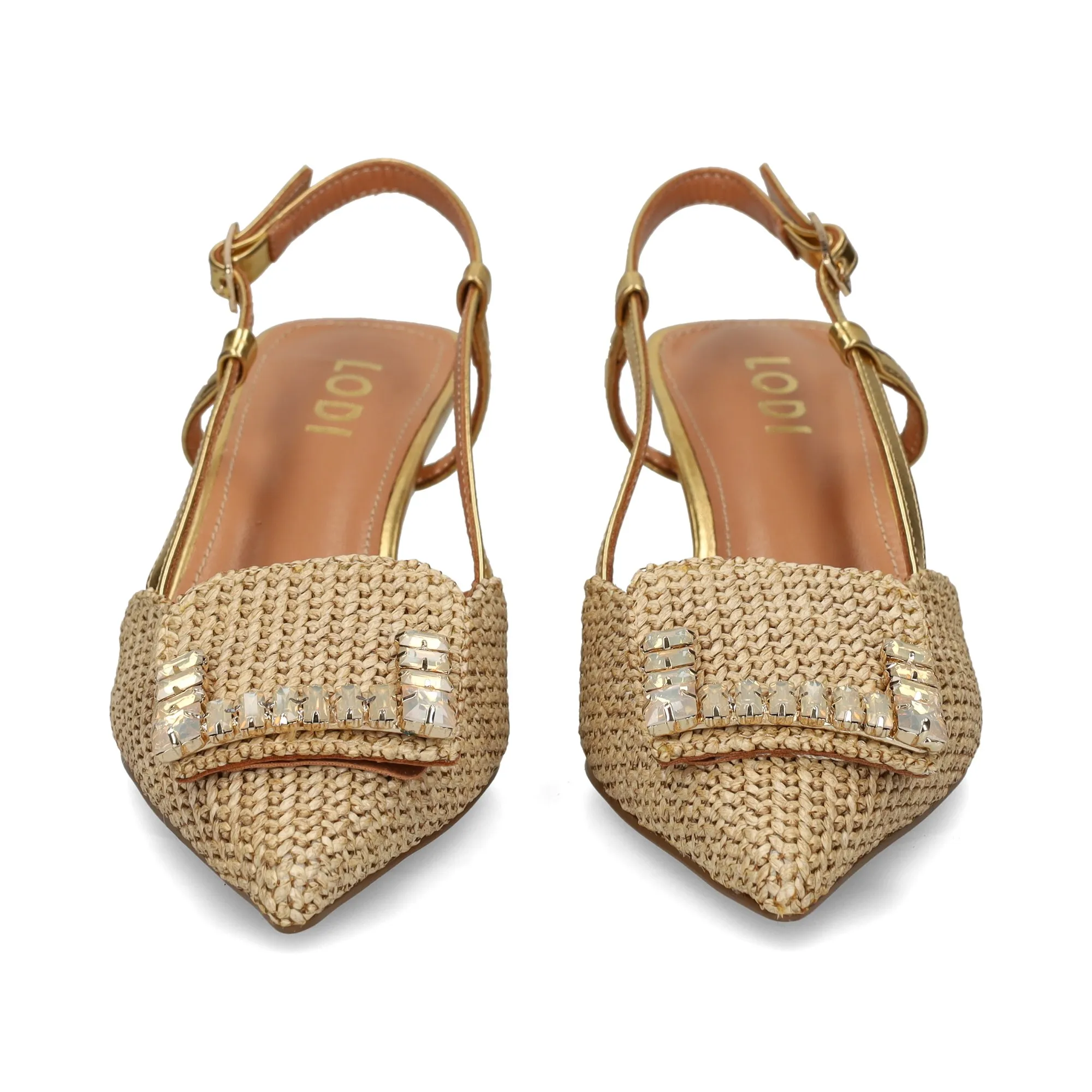 LODI Zapatos de tacón medio de Mujer ORO
