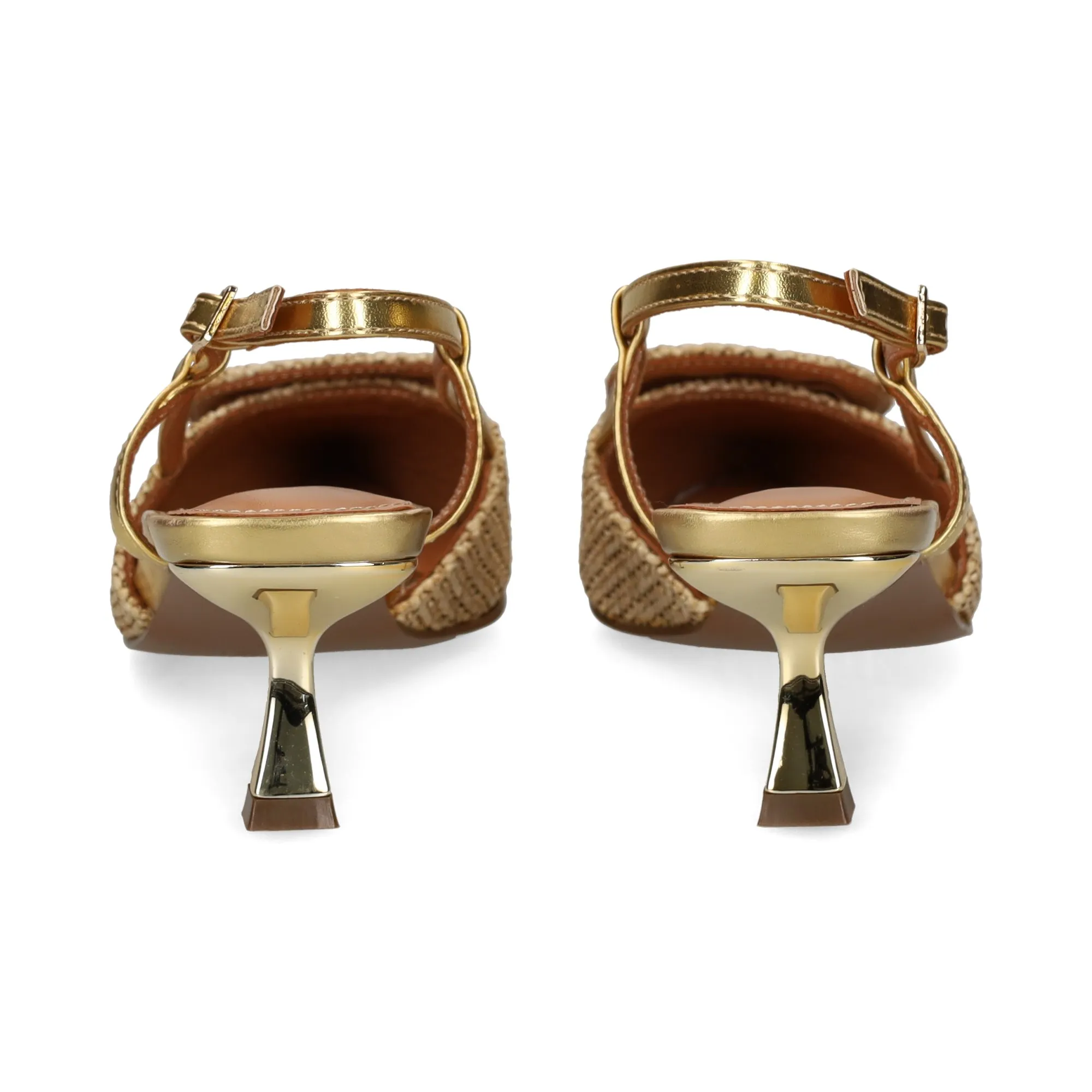 LODI Zapatos de tacón medio de Mujer ORO
