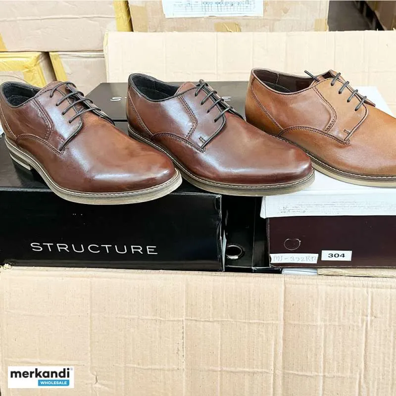 LOTE MIXTO DE ZAPATOS DE CUERO PARA HOMBRE  TODO LISTO PARA ENVIAR  6200 PARES | LOTE MIXTO