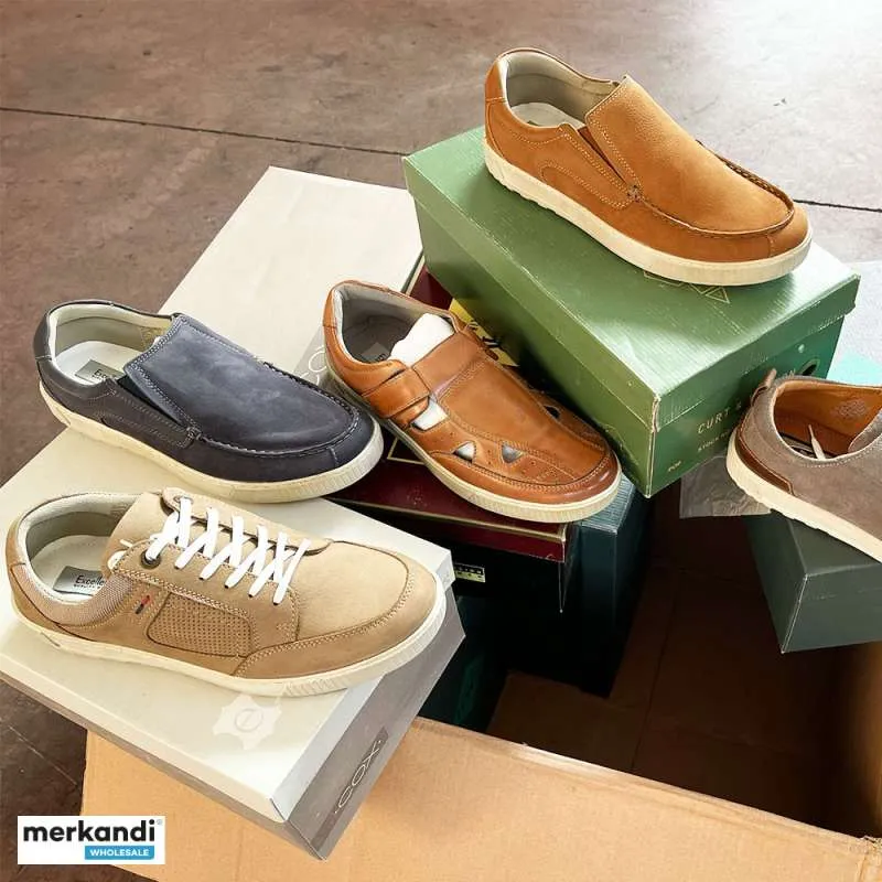 LOTE MIXTO DE ZAPATOS DE CUERO PARA HOMBRE  TODO LISTO PARA ENVIAR  6200 PARES | LOTE MIXTO