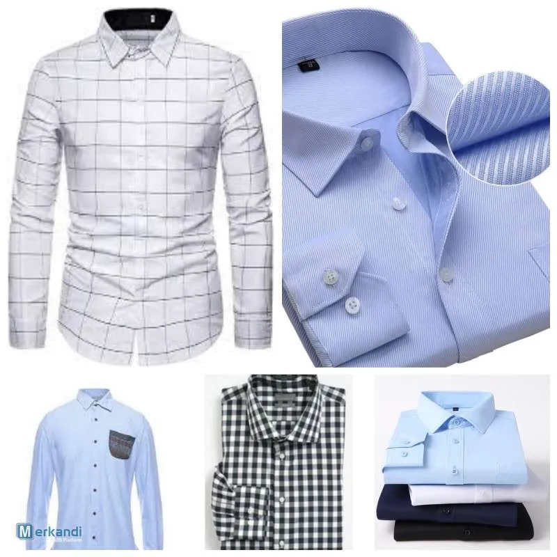 LOTE SURTIDO DE CAMISAS DE HOMBRE DE MARCAS EUROPEAS  TALLAS SXXL