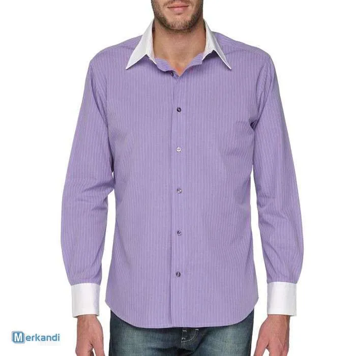 LOTE SURTIDO DE CAMISAS DE HOMBRE DE MARCAS EUROPEAS  TALLAS SXXL