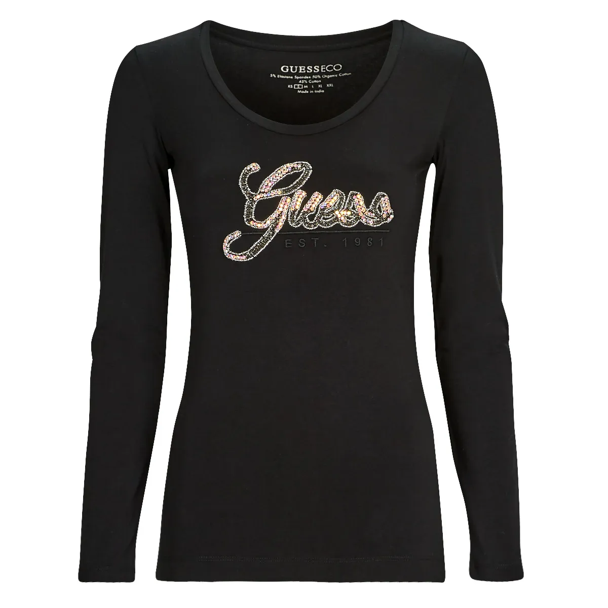 LS SN GUESS SCRIPT TEE