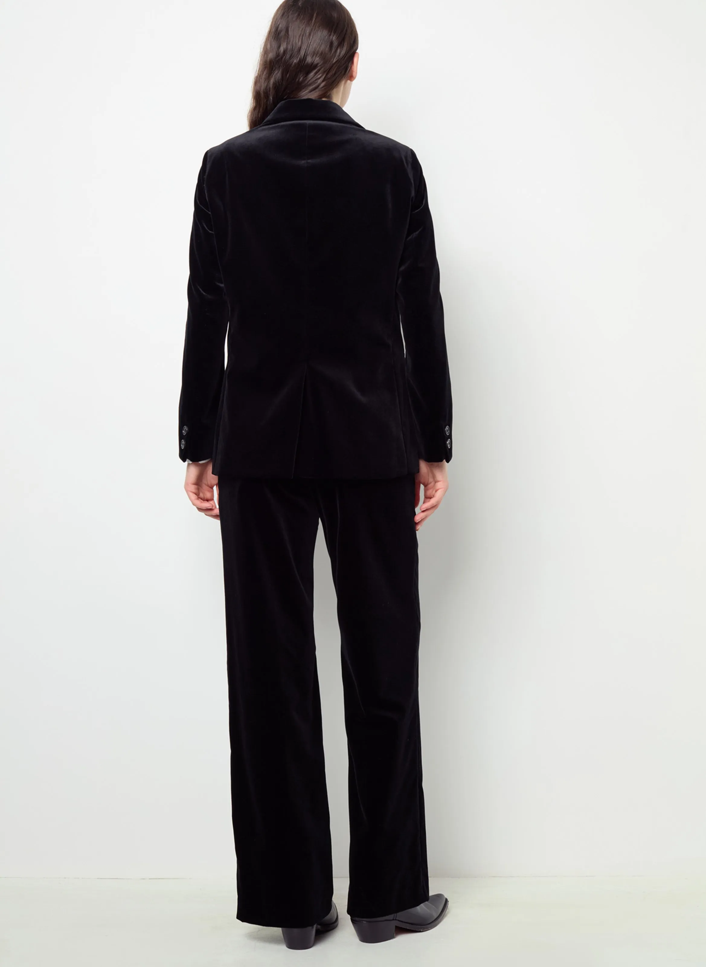 MAEVA  CHAQUETA DE TERCIOPELO DE MEZCLA DE ALGODóN EN NEGRO