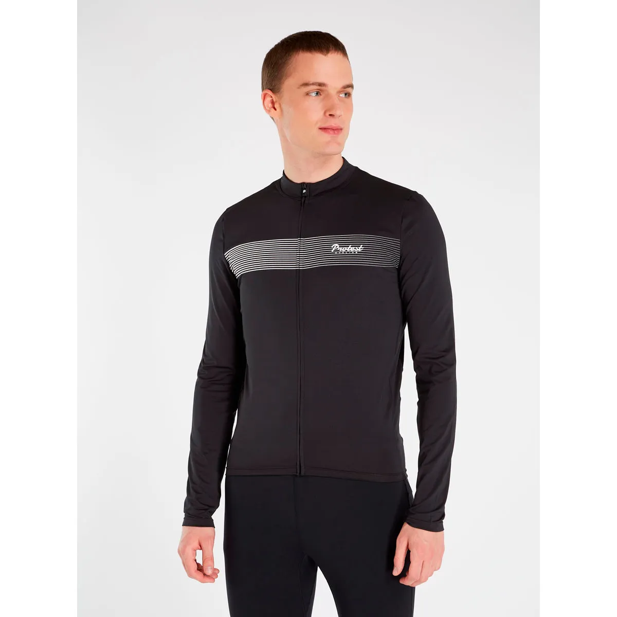 Maillot Ciclismo Hombre Prtgerrie Cycling Jersey Long Protest Negro