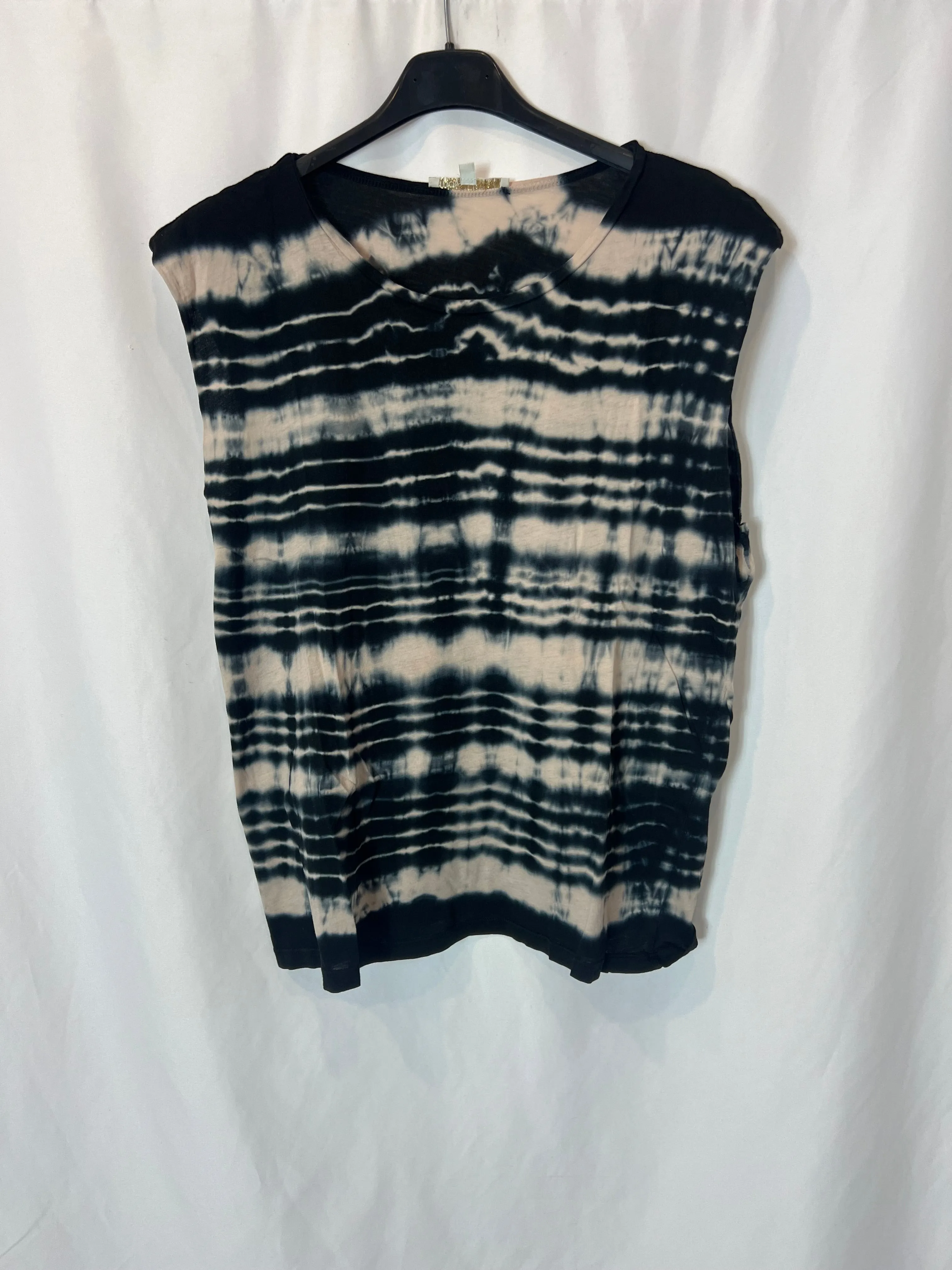 MAJE. Camiseta azul tie dye. T 1 (s)