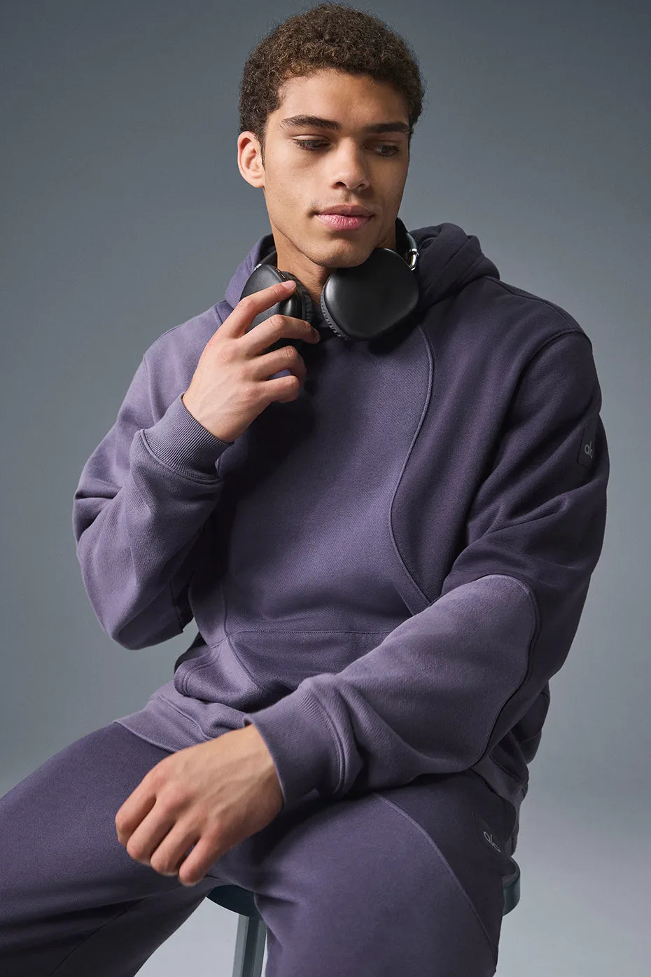 MAKE WAVES HOODIE  ITALIAN PLUM TONAL