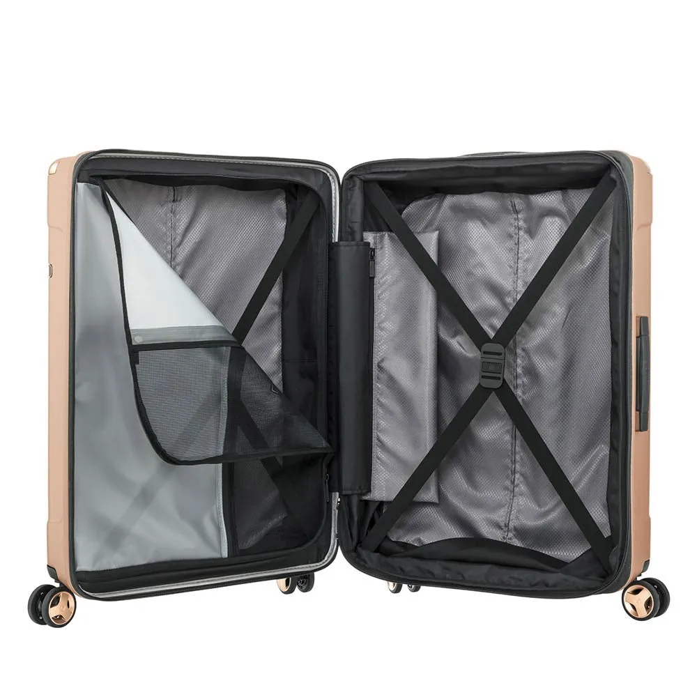 Maleta Rígida Evoa Spinner 81/30 Oro Rosa XL