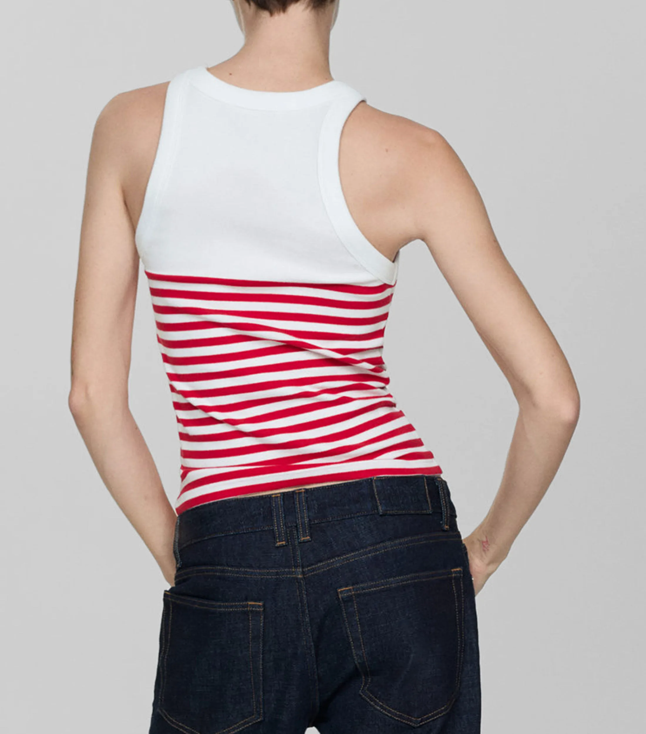 Mango Playera sin mangas Mujer