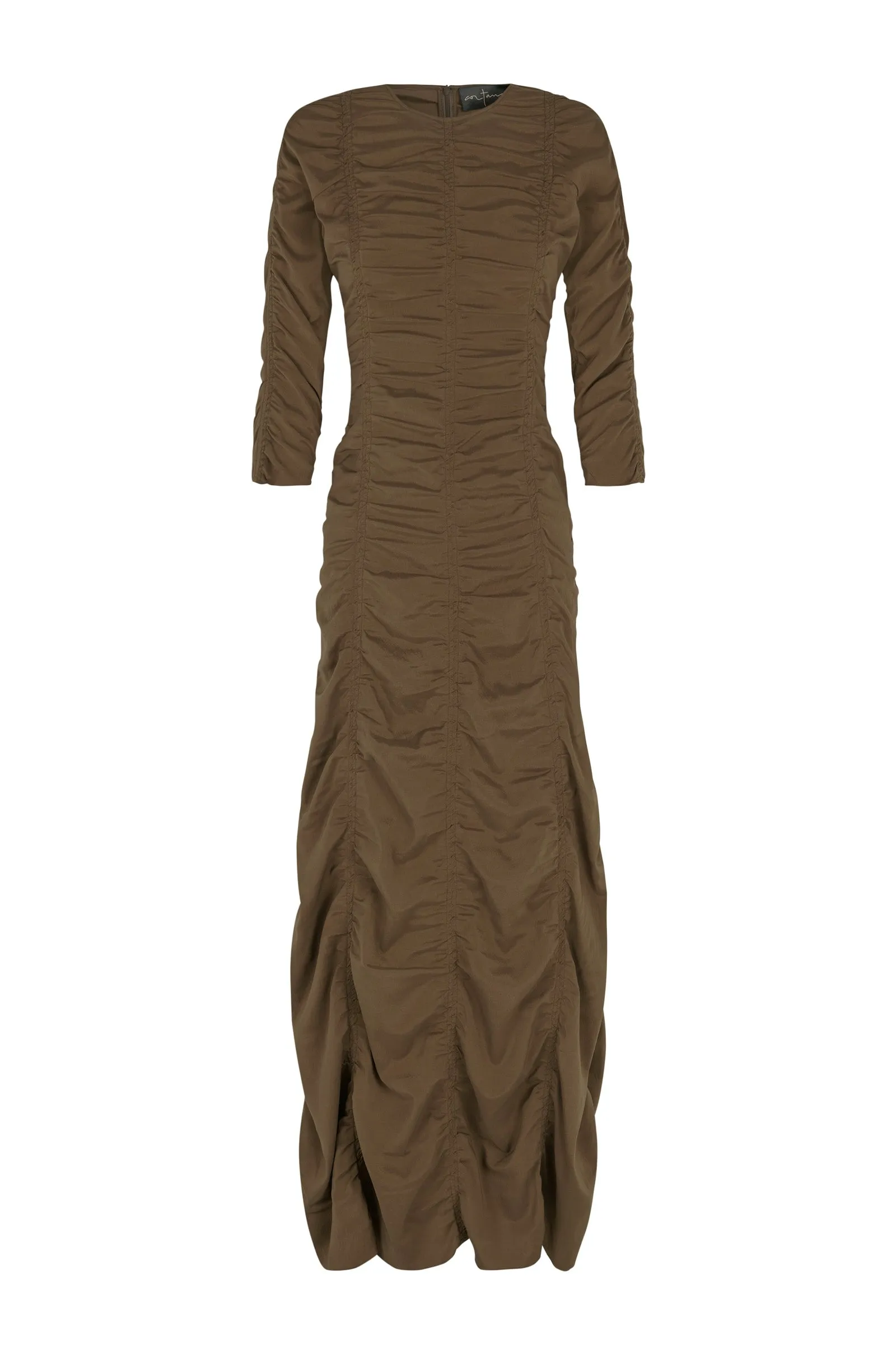 Martha, brown dress