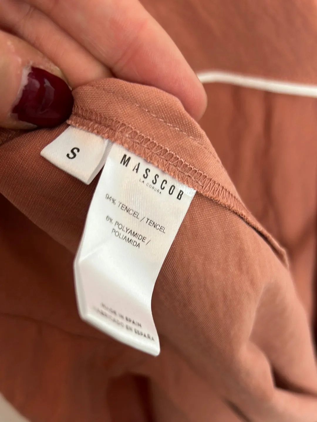 MASSCOB. Vestido midi vuelo. TS