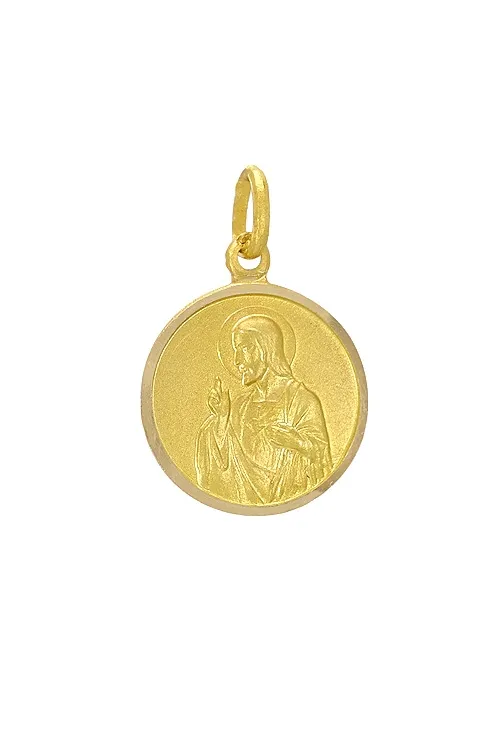 Medalla escapulario religioso de Sagrado Corazón y Nuestra Señora del Carmen 011_ESCB14