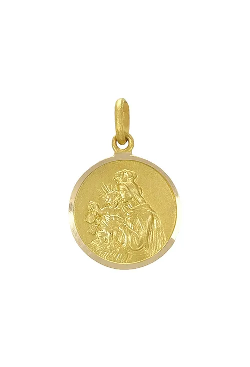 Medalla escapulario religioso de Sagrado Corazón y Nuestra Señora del Carmen 011_ESCB14