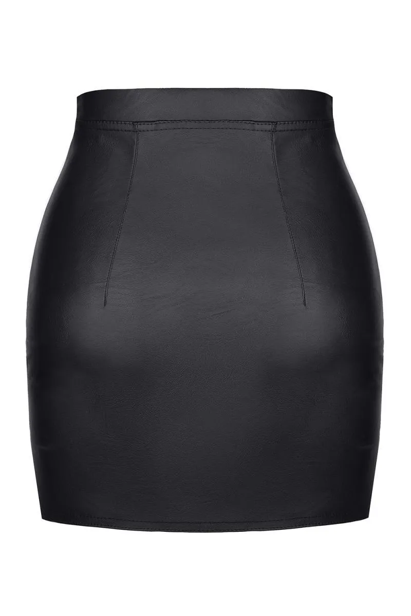 Minifalda de Cuero Sintético Premium 