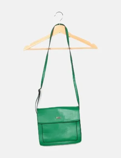 Misako Bolso verde rectangular de hombro