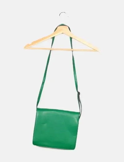 Misako Bolso verde rectangular de hombro
